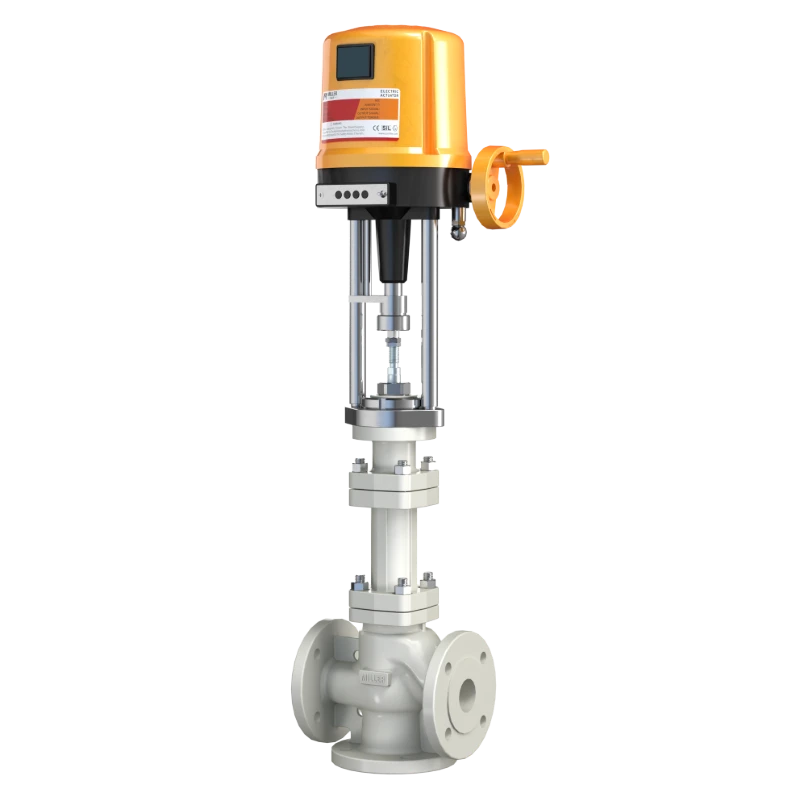 进口电动三通合/分流调节阀