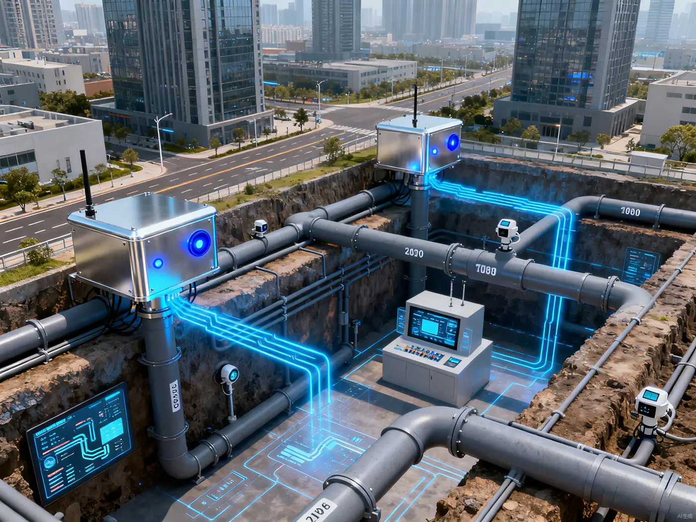 微阻缓闭止回阀在超高层建筑供水系统实拍图