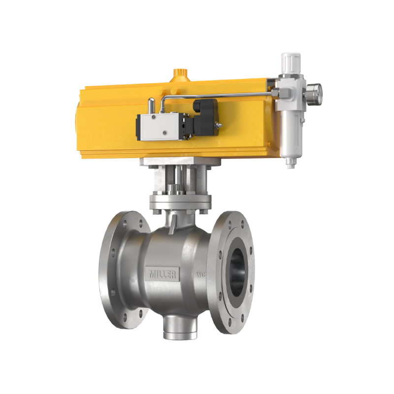 进口气动偏心半球阀