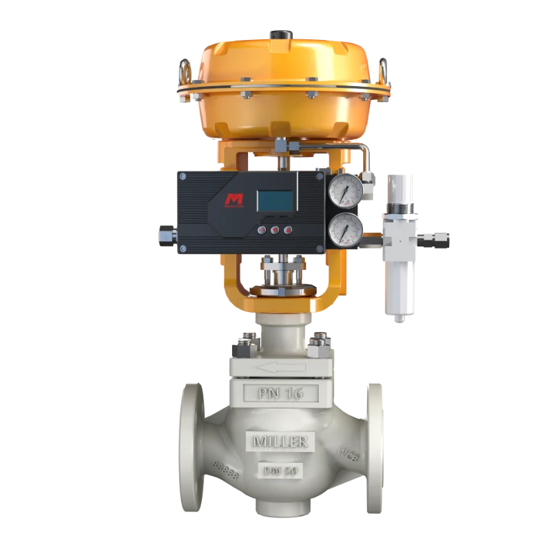 美国米勒-196℃气动低温调节阀，深冷工况精准控流，杜绝微泄漏风险