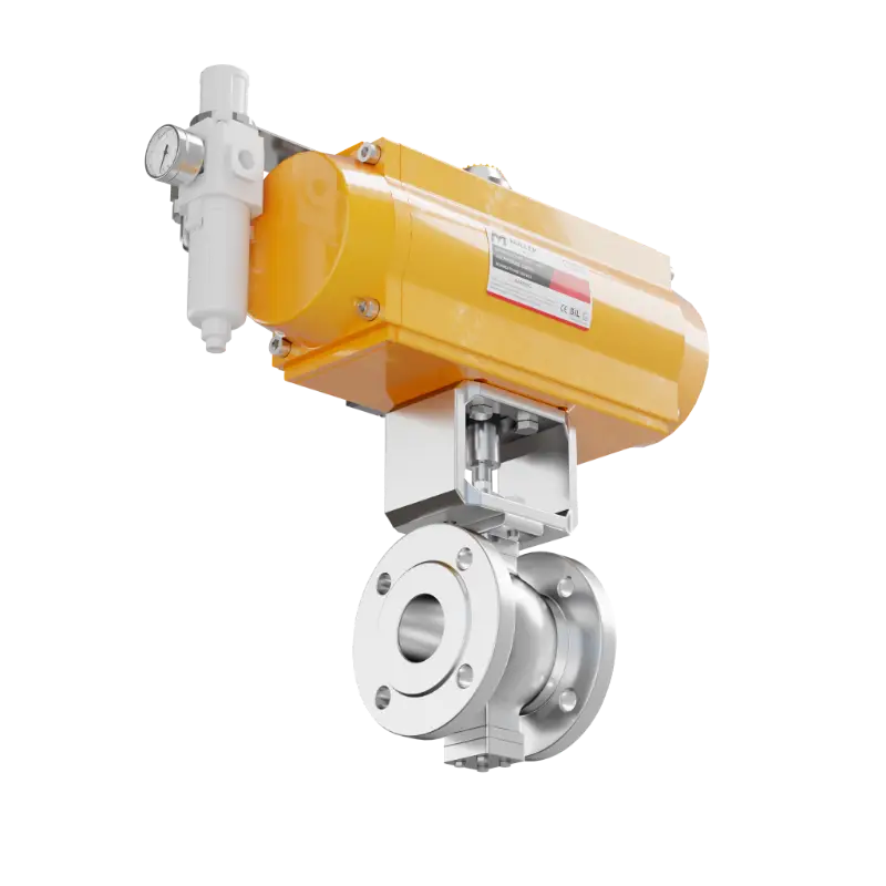 米勒气动V型球阀