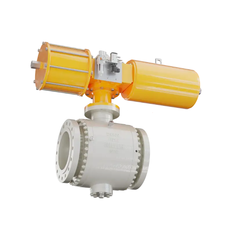 气动固定球阀通过弹性预紧+介质压力助推双重密封，实现双向零泄漏