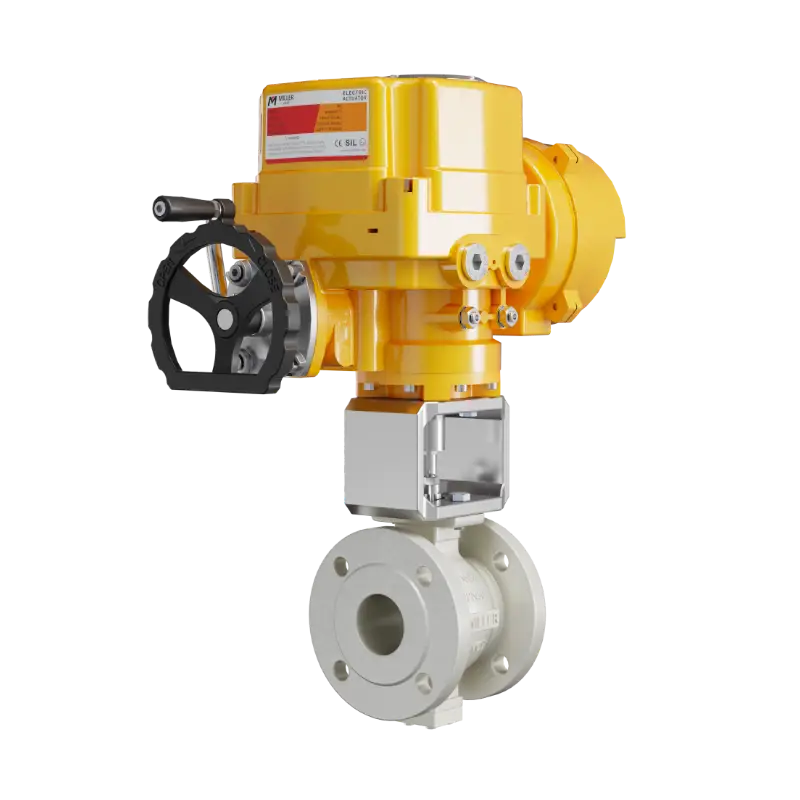 米勒电动V型球阀