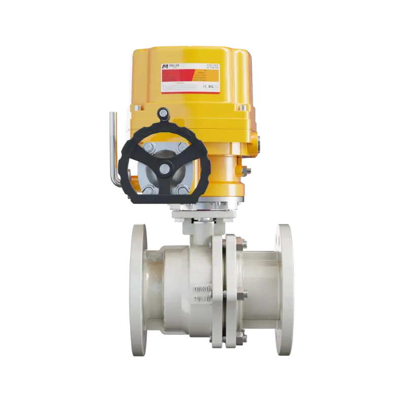 米勒电动浮动球阀