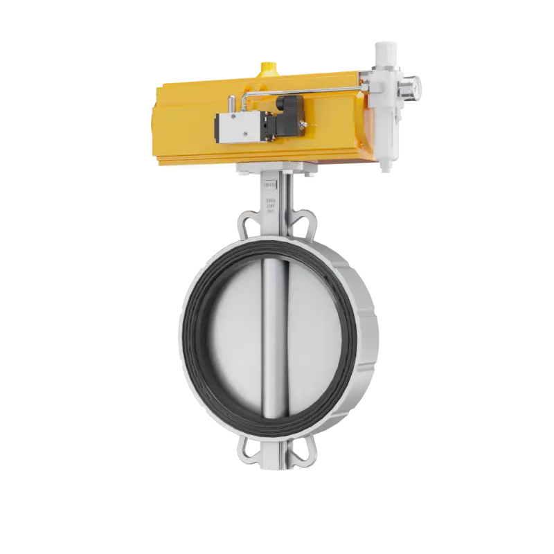 进口气动中线蝶阀