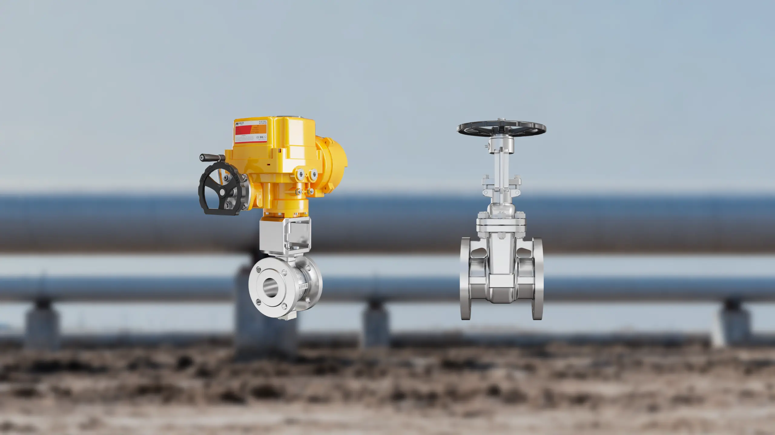 电动阀门和手动阀门